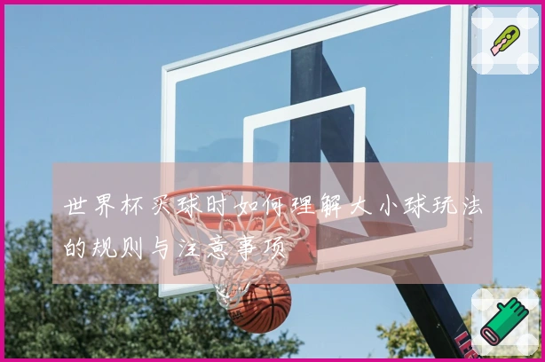 世界杯买球时如何理解大小球玩法的规则与注意事项