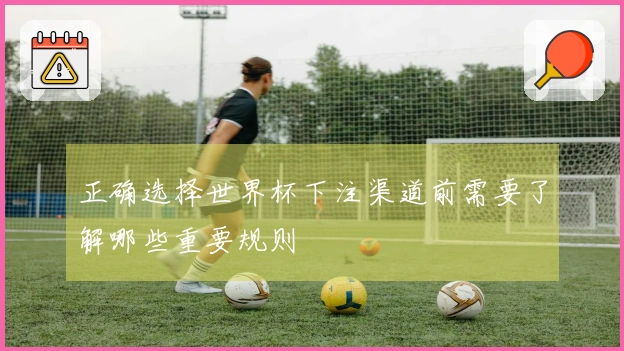 正确选择世界杯下注渠道前需要了解哪些重要规则